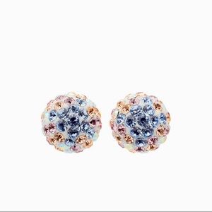 Hillberg & Berk 8mm Sparkle Ball Earrings-Ethereal